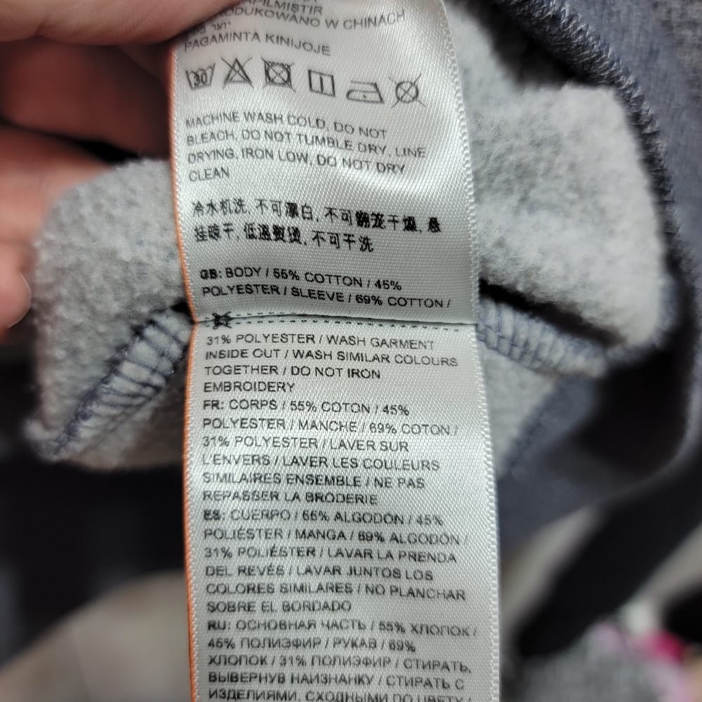 Superdry Men's Blue Vintage Logo Embroidered Baseball Zip Hoodie Size Small. - Picture 10 of 12